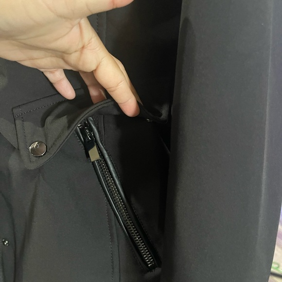 Badgley Mischka Black Paneled Thermotech Jacket - Picture 7 of 16